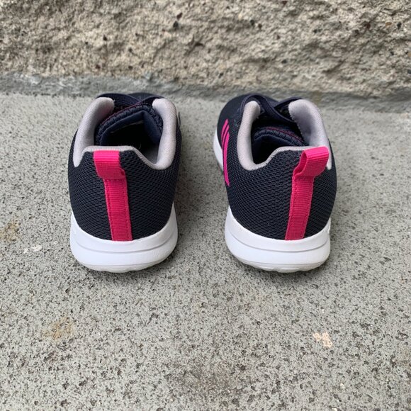 ADIDAS Slip On Sneakers Girls 8 8K Running Shoes Blue Lite Racer Toddler Girl - Picture 5 of 8